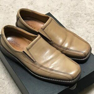 Vintage ECCO Tan Genuine Leather Loafer Shoes (Size 12) [M]